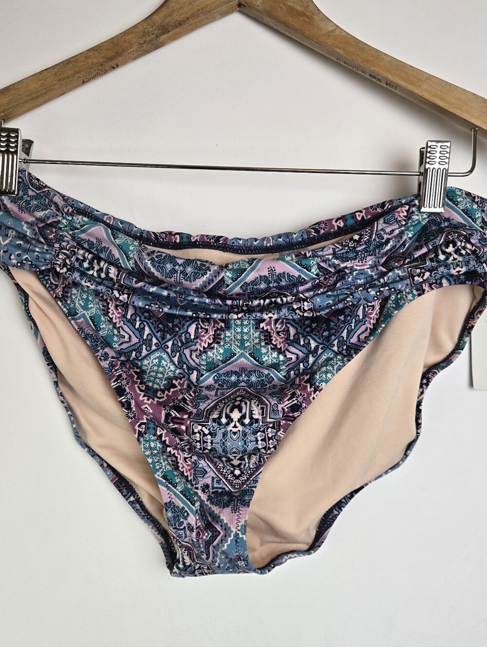 Garnet‎ Hill Ruched Waist Swim Suit Bottoms Only Size 14